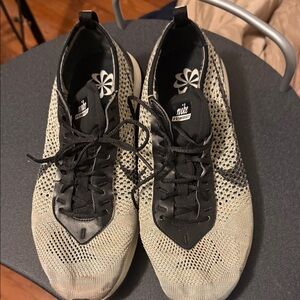 Nike Flyknit Black and Cream Shoes
